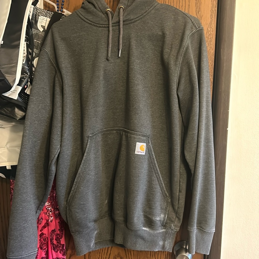 small grey carhartt hoodie